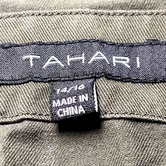 Tahari Big Girl Khaki Jacket Size 14/16 - Picture 3 of 8